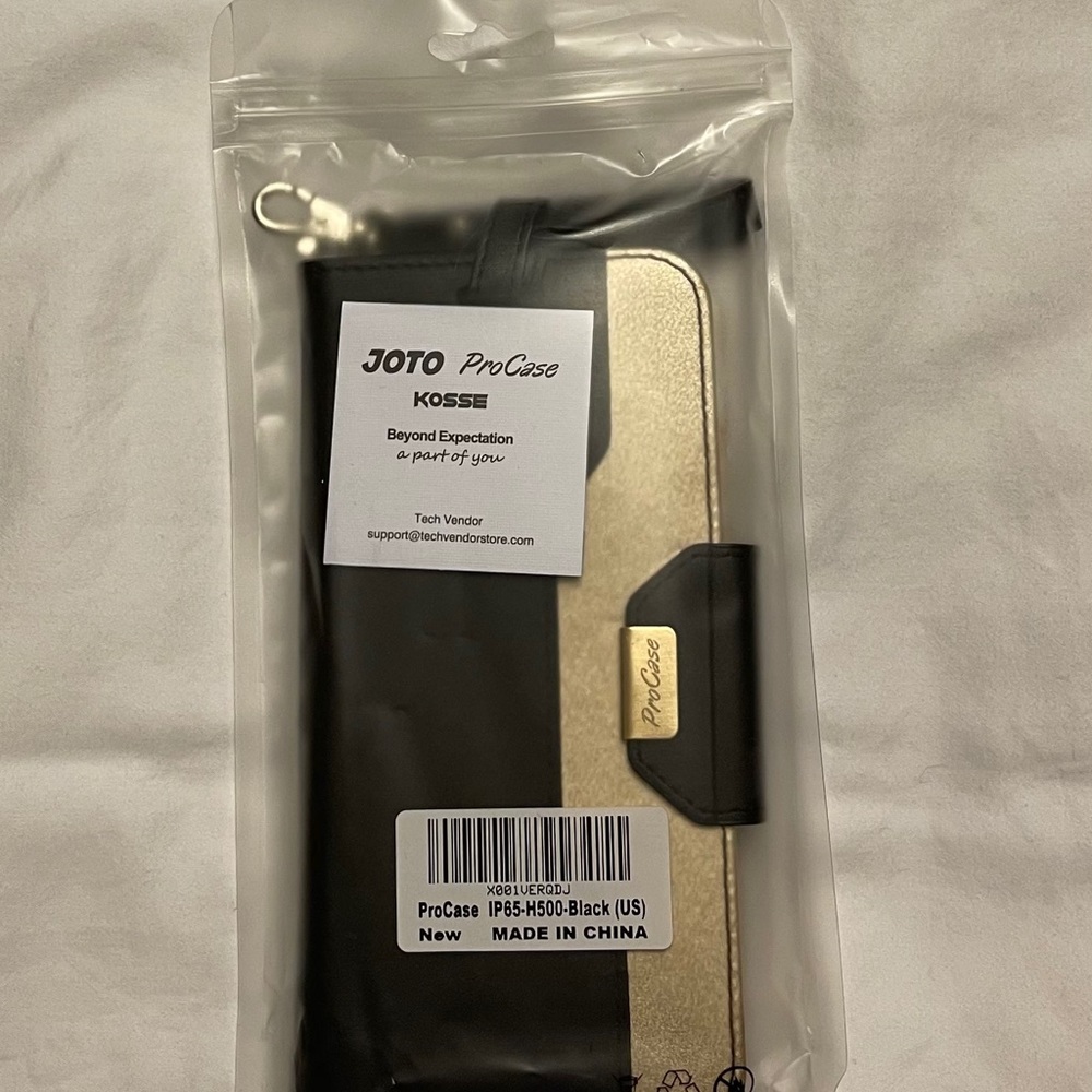 XS Max iPhone Folio Case with strap